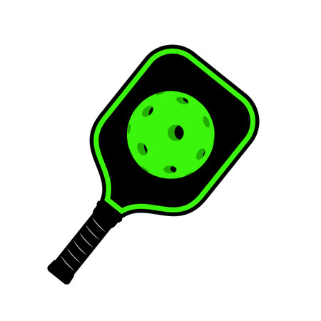 Pickleball racket illustrationのイラスト素材