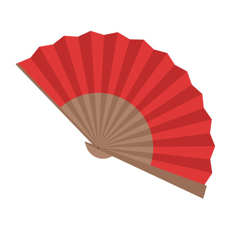 Red abanico illustrationのイラスト素材