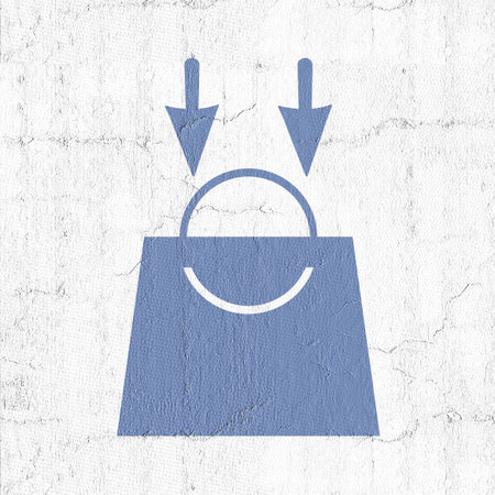 shop bag iconの写真素材