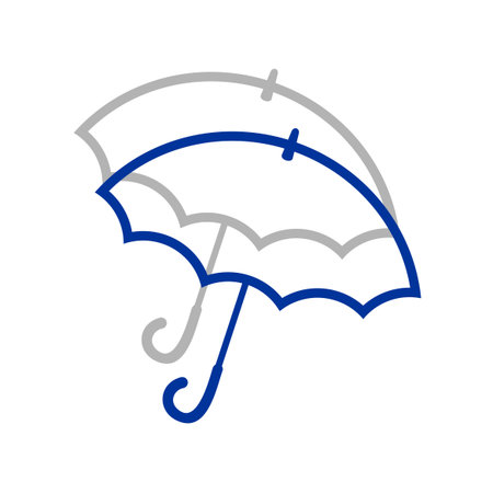 Umbrella icon illustration on white background.のイラスト素材