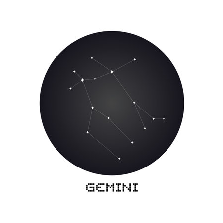 Gemini constellation.のイラスト素材