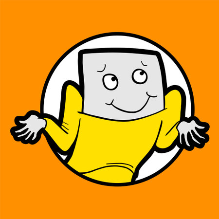 Character with funny expressionのイラスト素材