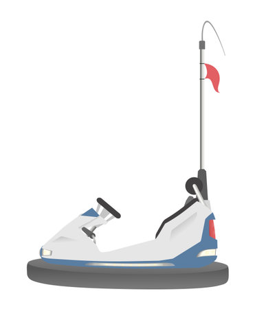 A fair car illustration isolated on plain backgroundのイラスト素材