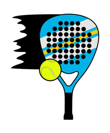 Padel racket illustrationのイラスト素材