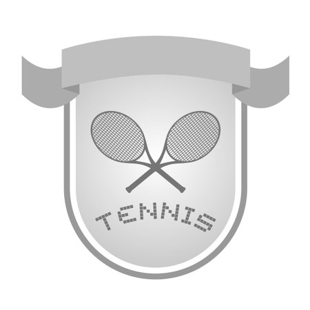 Design of tennis emblemのイラスト素材