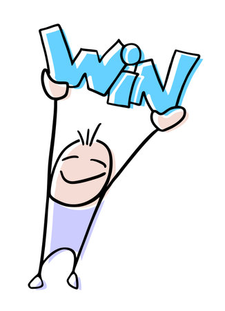 win message designのイラスト素材