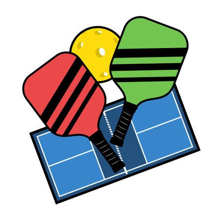Pickleball symbol designのイラスト素材