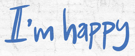 I am happy signの写真素材