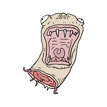 Headless monster draw Vector illustration.のイラスト素材