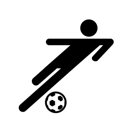 football player iconのイラスト素材