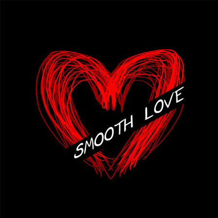 smooth love symbol concept vector illustrationのイラスト素材