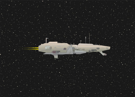 Space ship travelingのイラスト素材