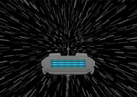 Space ship travelingのイラスト素材