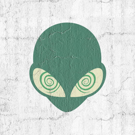 Alien iconの写真素材