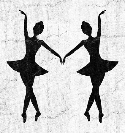 dancer girl symbolの写真素材