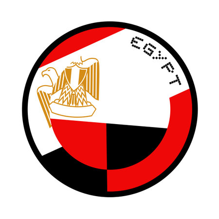 Egypt circle symbolのイラスト素材