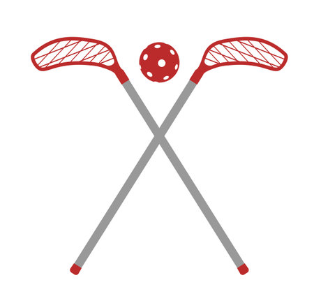 Floorball sport designのイラスト素材