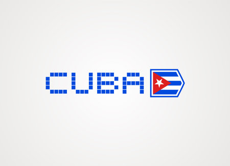 Flat Cuba iconのイラスト素材