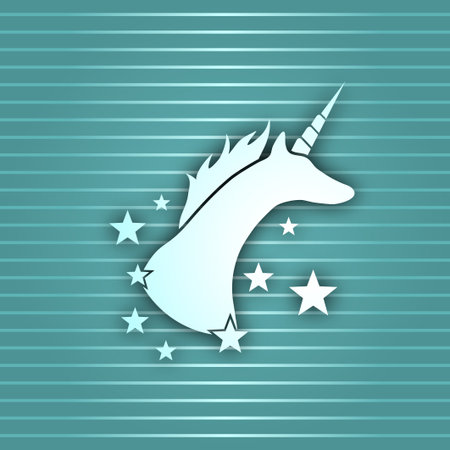 creative design of unicorn drawのイラスト素材