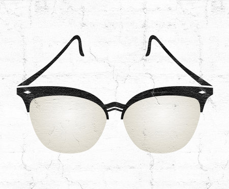 hipster glasses styleの写真素材