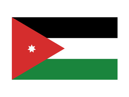 Jordan flag symbolのイラスト素材