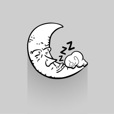 Sleep time illustrationのイラスト素材