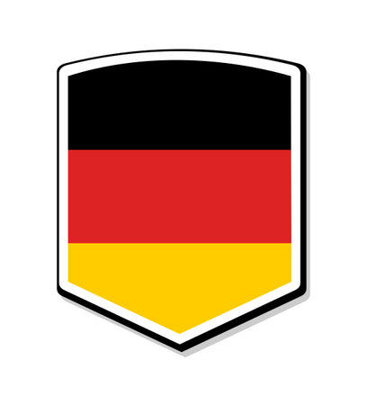 Germany flag iconのイラスト素材