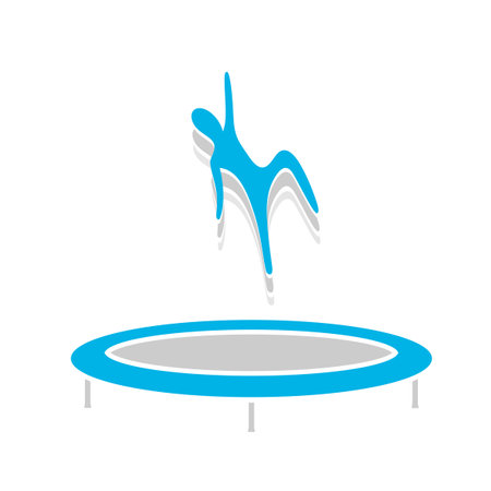 illustration of trampolineのイラスト素材