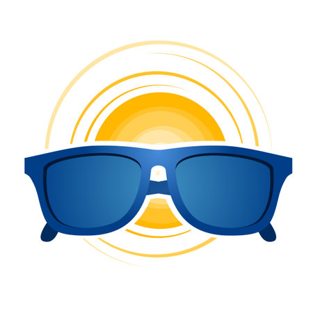 blue sunglassesのイラスト素材