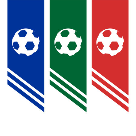 football banner designのイラスト素材