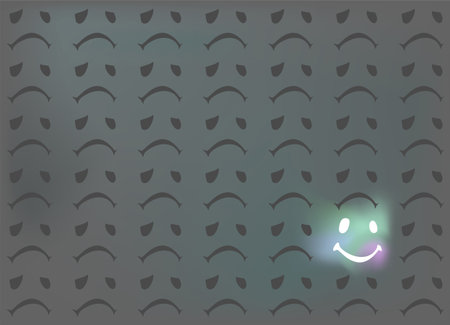 Happy face in background designのイラスト素材