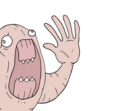 mutant monster illustrationのイラスト素材