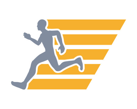runner symbol designのイラスト素材