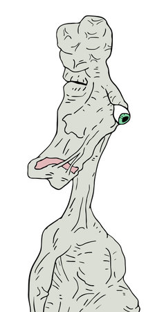 mutant monster illustrationのイラスト素材