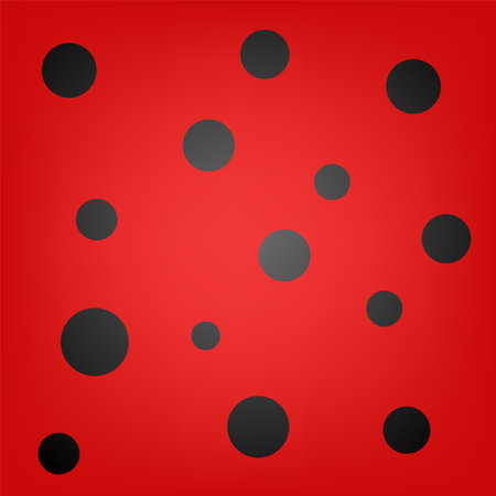 Ladybug circles backgroundのイラスト素材