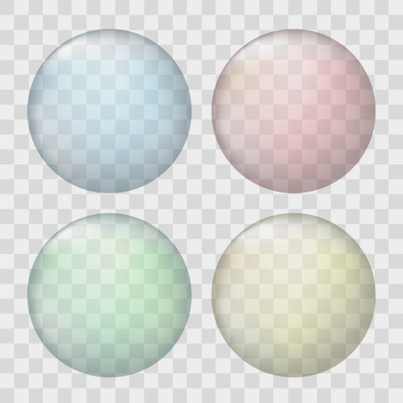 four color bubblesのイラスト素材