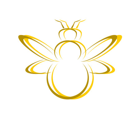 bumblebee insect iconのイラスト素材