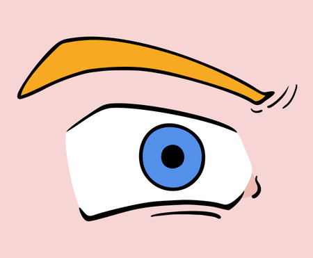 cartoon eye illustrationのイラスト素材