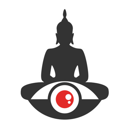 creative budha symbolのイラスト素材