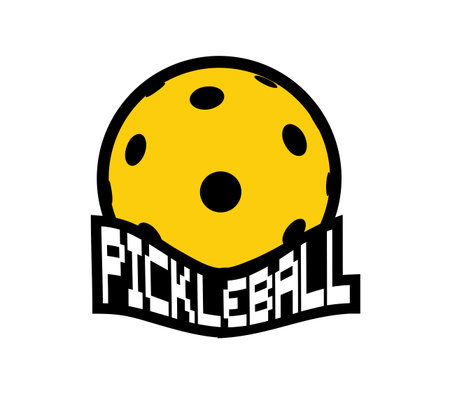 Pickleball symbol designのイラスト素材