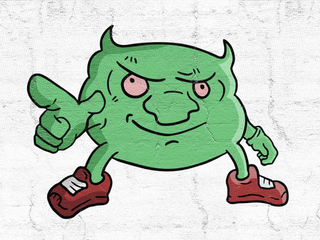 Monster pointingqの写真素材