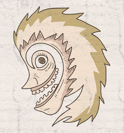 Crazy faceの写真素材