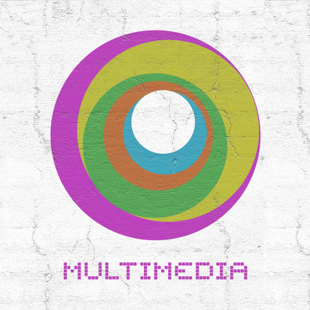 multimedia symbolの写真素材
