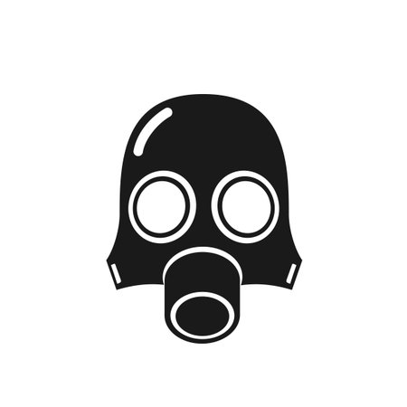 Radiation mask iconのイラスト素材