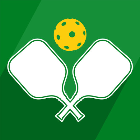 Pickleball symbol designのイラスト素材