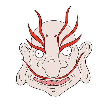 imaginative asian faceのイラスト素材