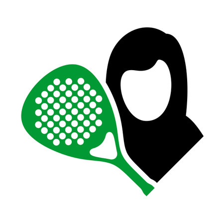 padel player symbolのイラスト素材