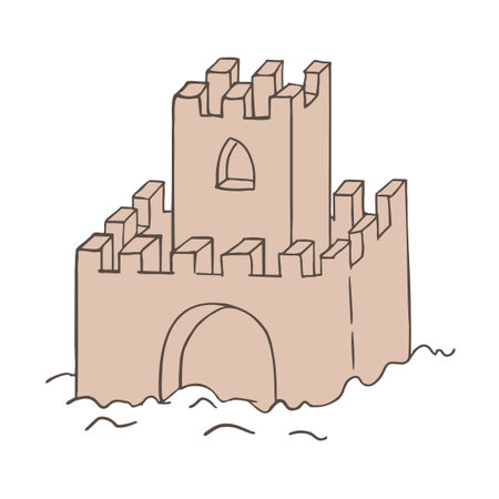 design of sandcastleのイラスト素材