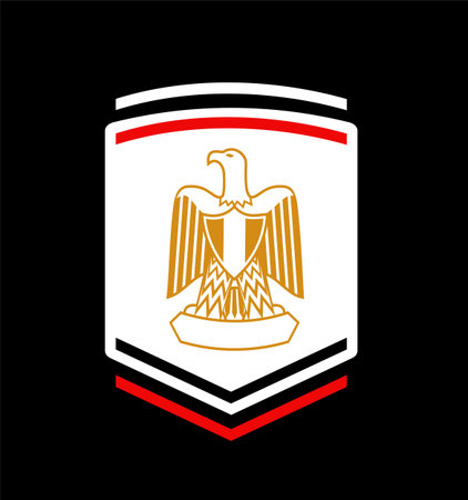elegant Egypt emblemのイラスト素材