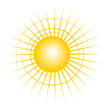 sun icon designのイラスト素材